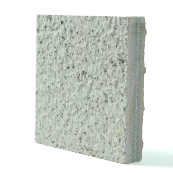 white bush hammered artificial granite stone 2