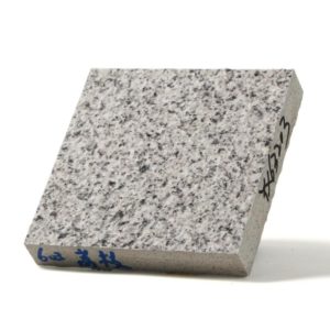 White bush-hammered surface artificial granite stone