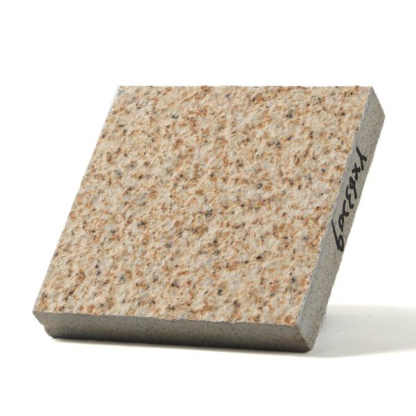 RY63209 rusty yellow bush-hammered surface artificial granite stone