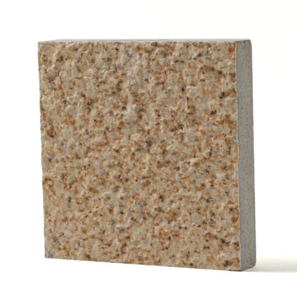 RY63209 rusty yellow bush-hammered surface artificial granite stone