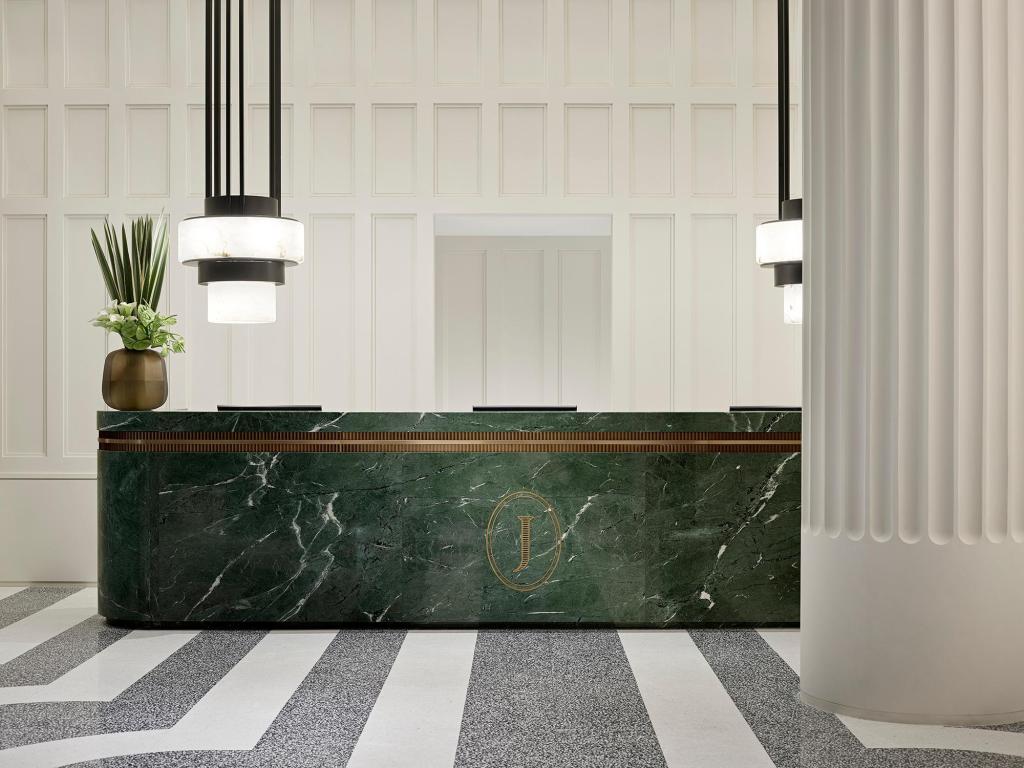 green marble receiption